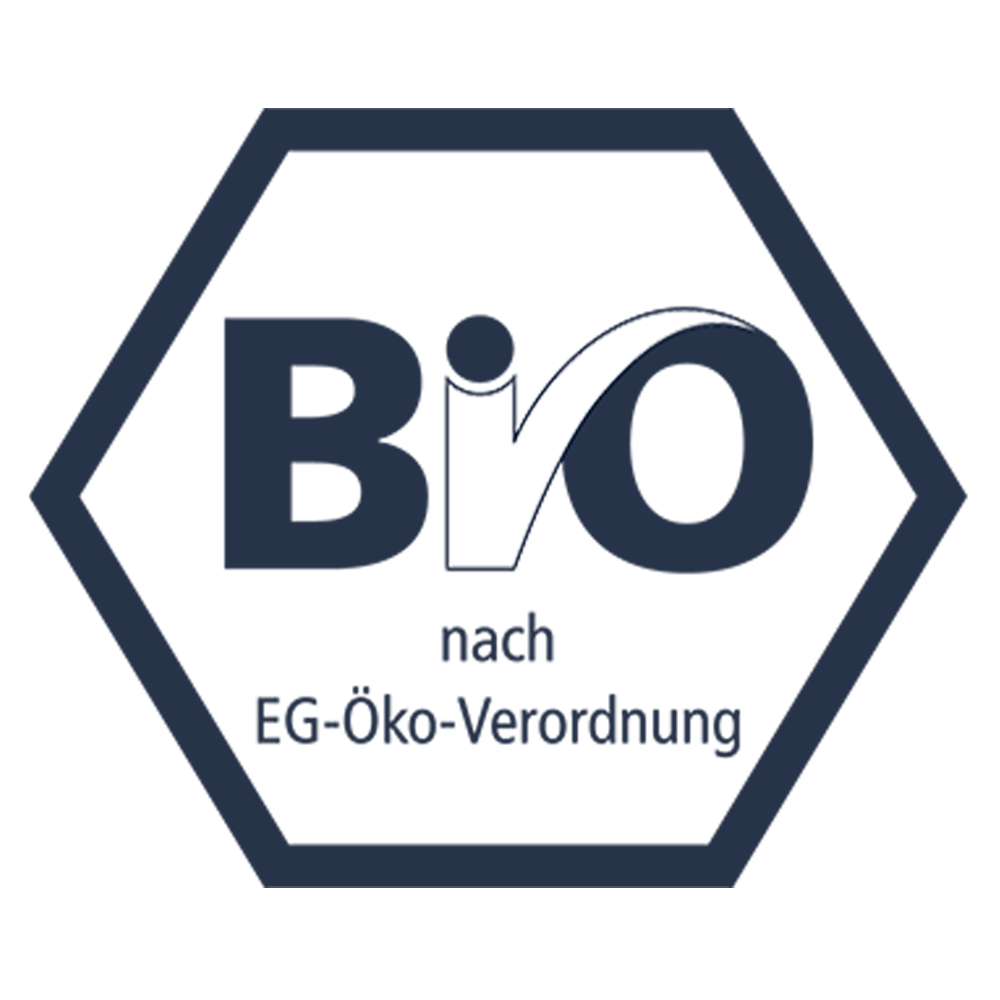 Wir sind bio-zertifiziert nach der EG-Öko-Verordnung durch die unabhängige Kontrollstelle DE-Öko-001
